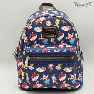 Loungefly Disney Snow White and the Seven Dwarfs Allover Print Mini Backpack
